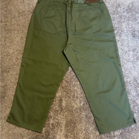 Lauren Ralph Lauren Classic Mid Calf Capri Pants Women’s Sz 10 Olive Green - Picture 3 of 15